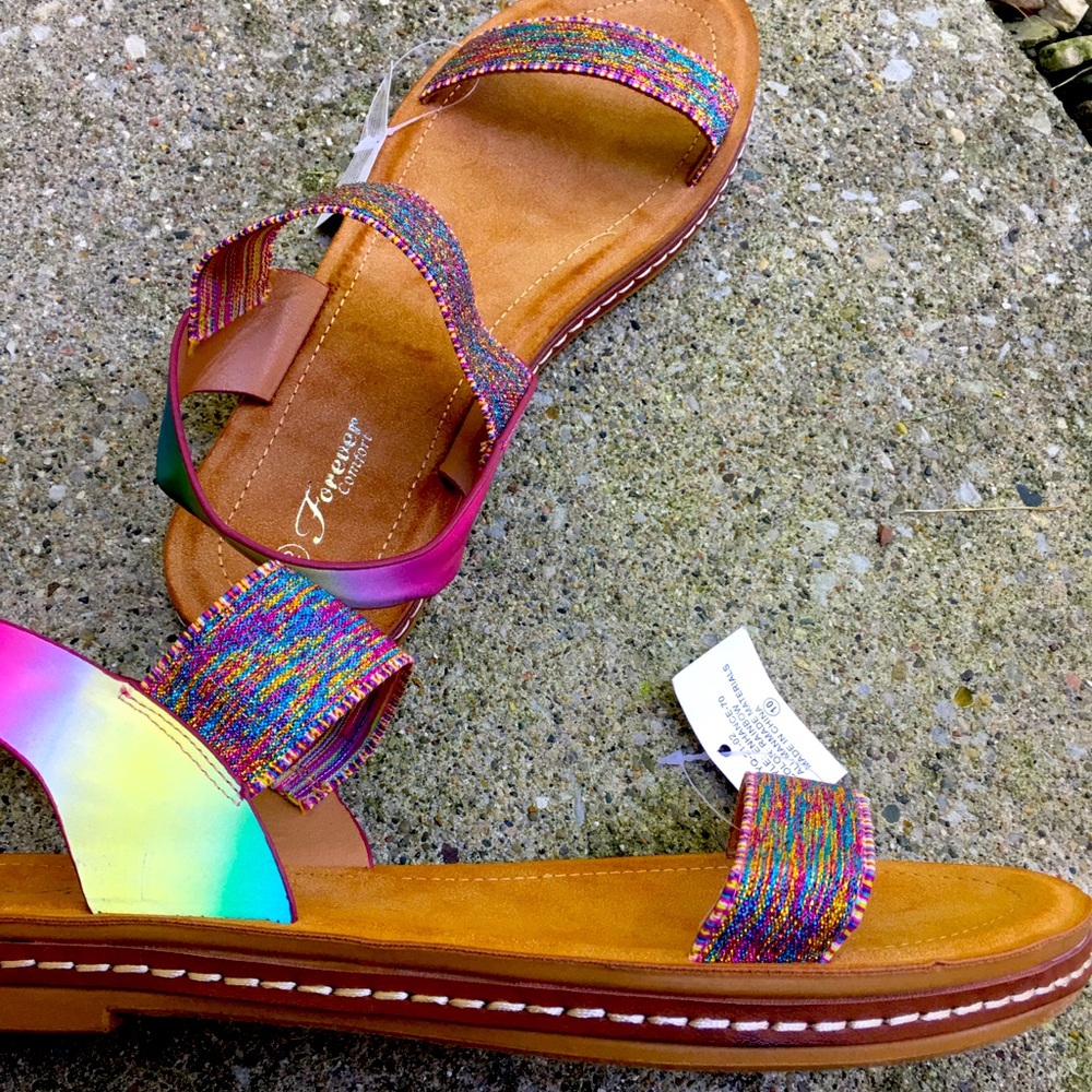 Size 10 brand new rainbow sandals